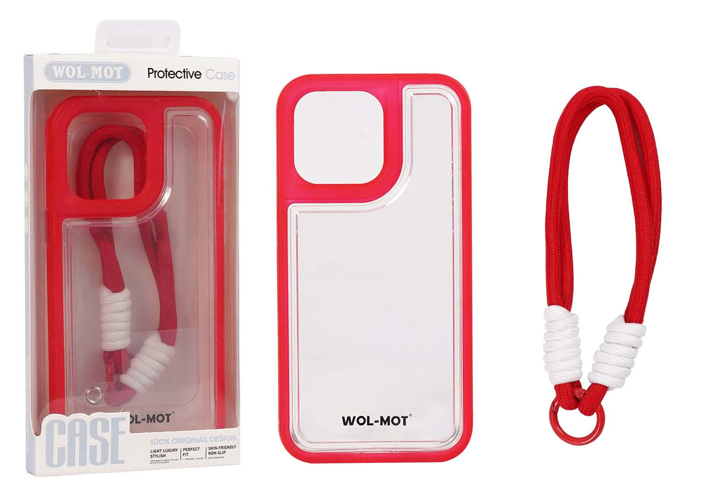 Funda protectora de la marca WOL-MOT, compatible con Motorola G84/G54/G52/G82/EDGE 40 NEO. Funda de estilo con correa de mano y protector de pantalla incluido.