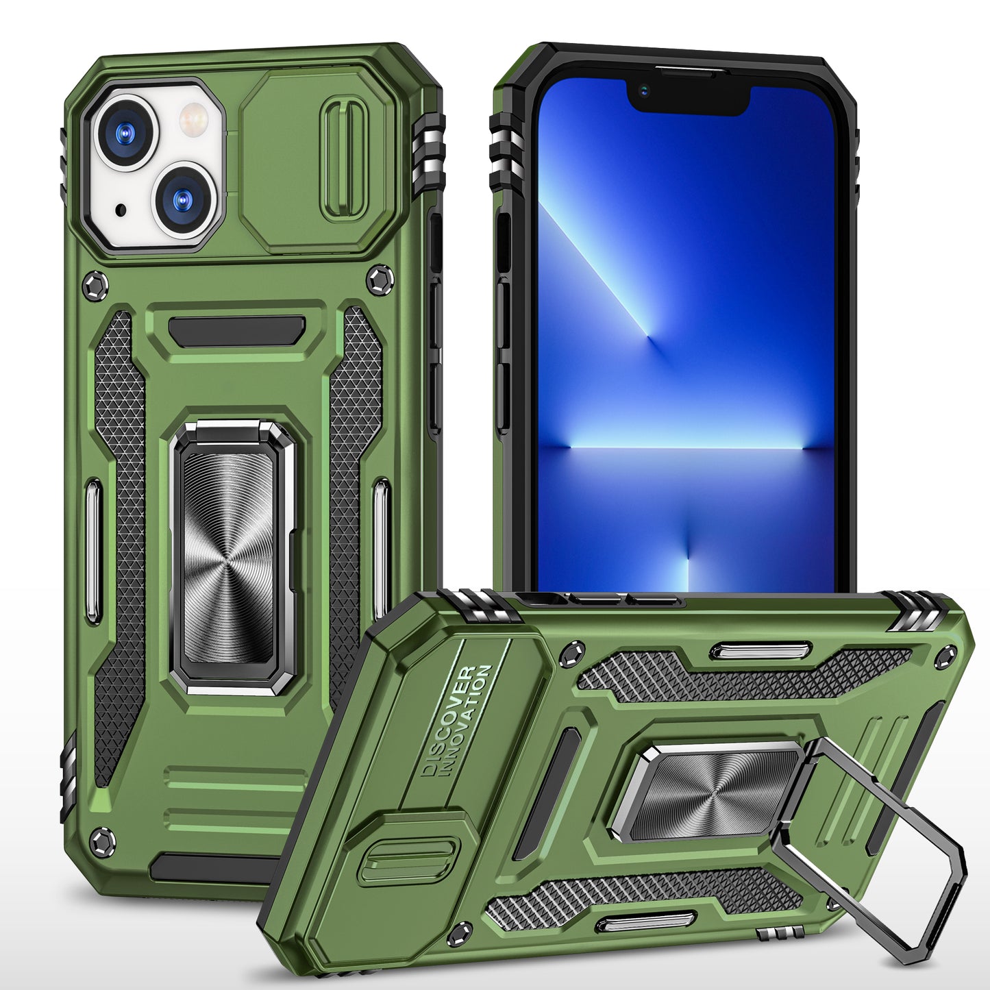 Funda protectora para teléfono móvil de la marca WOL-MOT, adecuada para Motorola G73, funda para teléfono móvil con soporte para anillo