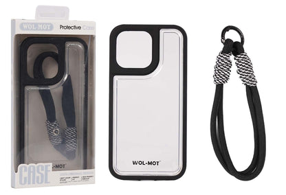 Funda protectora de la marca WOL-MOT, compatible con Motorola G84/G54/G52/G82/EDGE 40 NEO. Funda de estilo con correa de mano y protector de pantalla incluido.