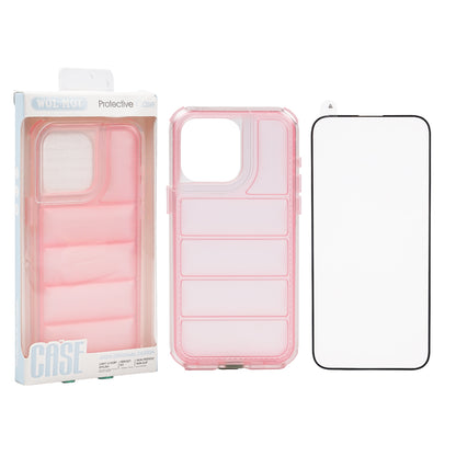 Funda protectora de la marca WOL-MOT, compatible con Samsung A24. Funda de estilo chaqueta acolchada con protector de pantalla incluido.